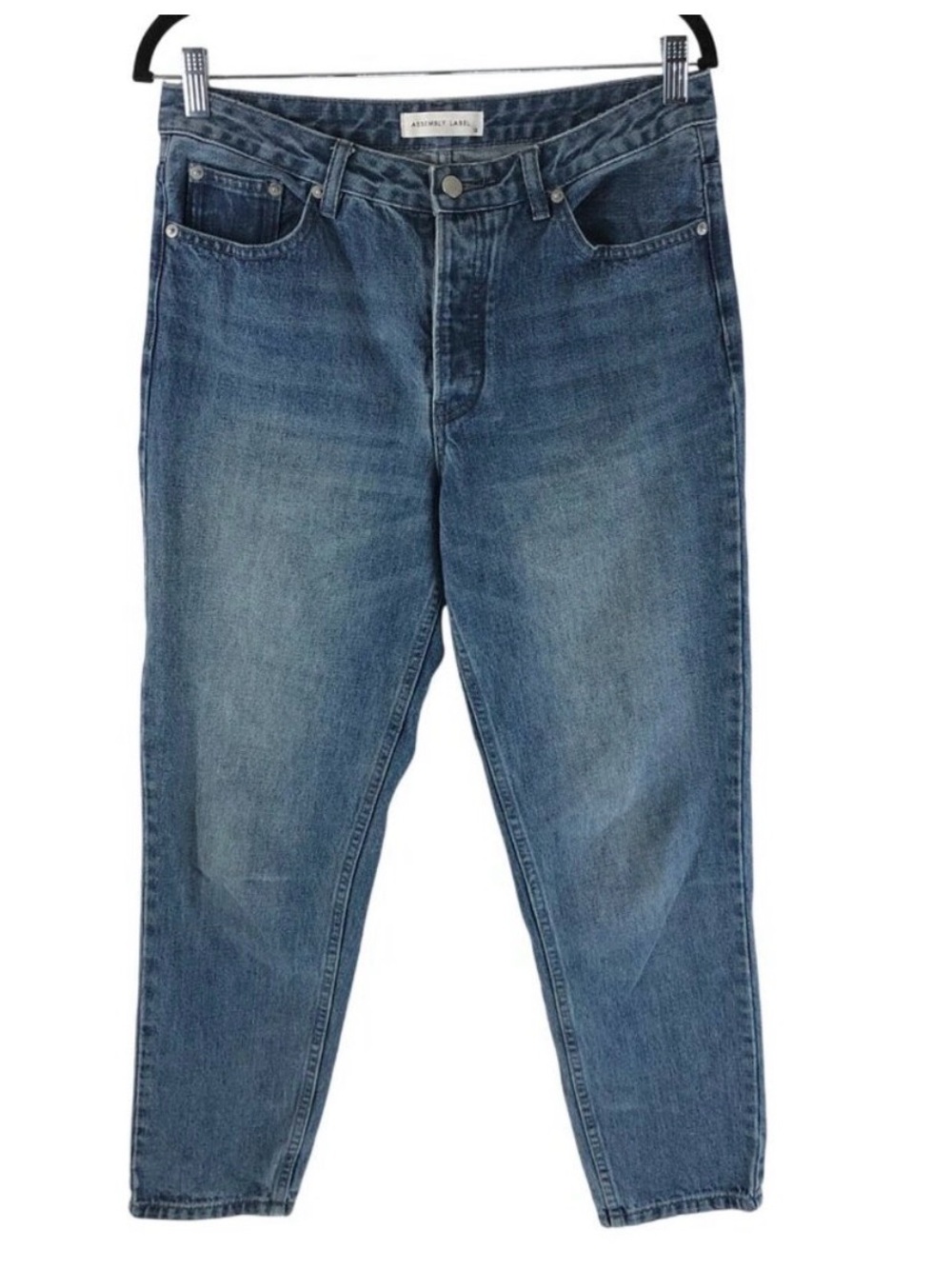 Assembly Label Womens Jeans Boyfriend Medium Wash Size 12